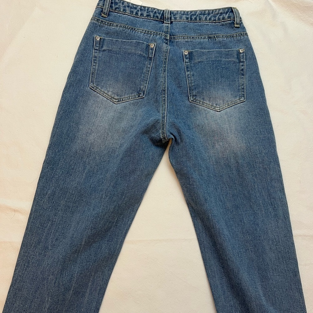 Nasty Gal Distressed High Waisted Mom Jeans - Picture 6 of 6